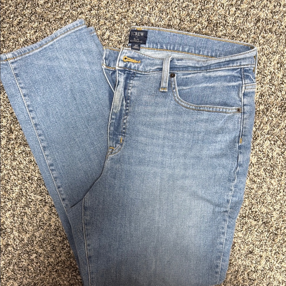 J. Crew Blue Straight Leg Jeans with Classic Wash